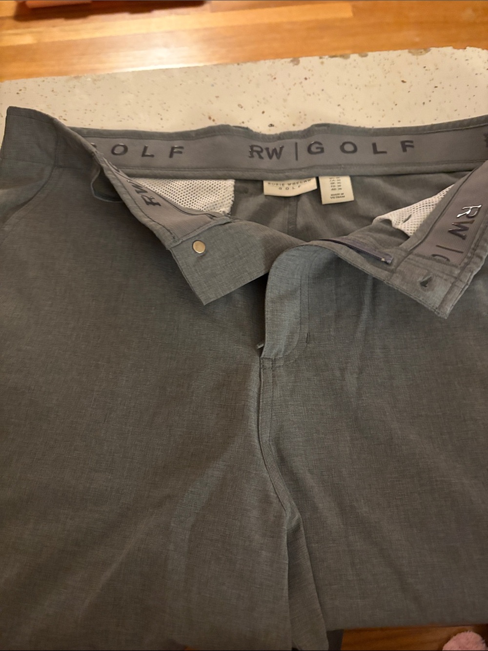 Rorie Whelan Gray Performance Golf Shorts